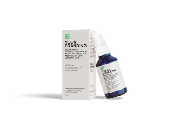 Brightening Vitamin C Face Serum With L-Ascorbic Acid And Vitamin E For Glowing Skin